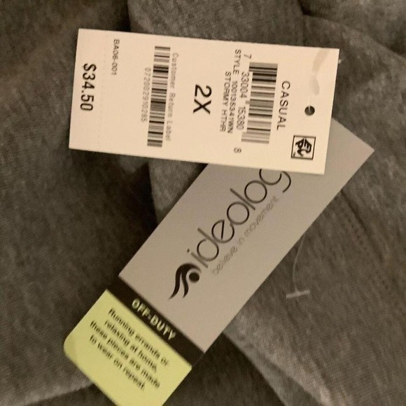 NWT Ideology gray hoodie sweatshirt size 2X - Picture 3 of 5